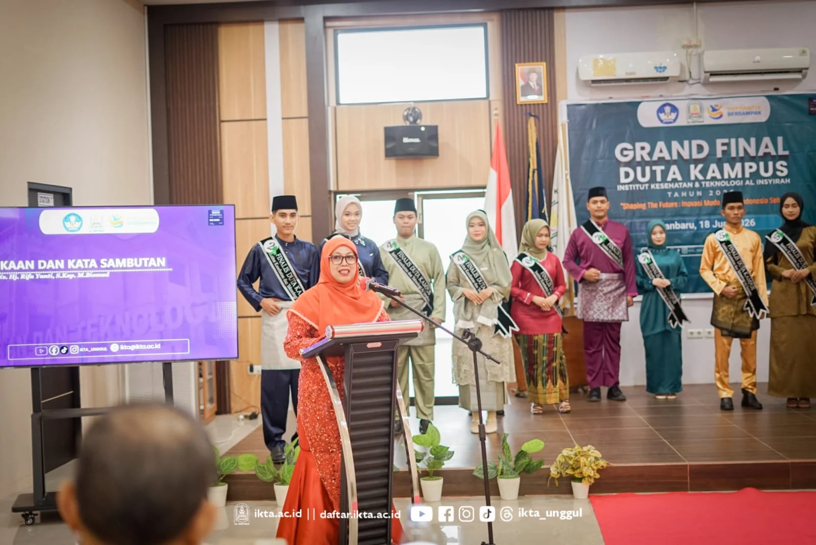 Rektor IKTA Dorong Mahasiswa Jadi Figur Inspiratif pada Grand Final Duta Kampus 2026