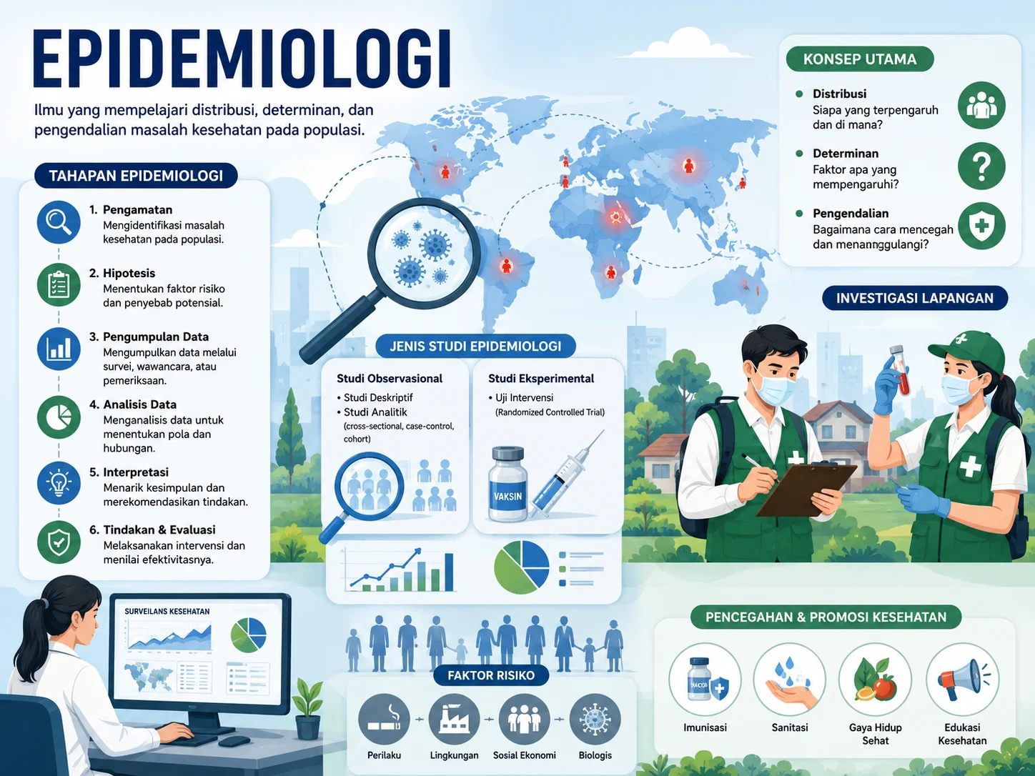 Apa Itu Epidemiologi? Pengertian, Tujuan, dan Contoh Penerapannya